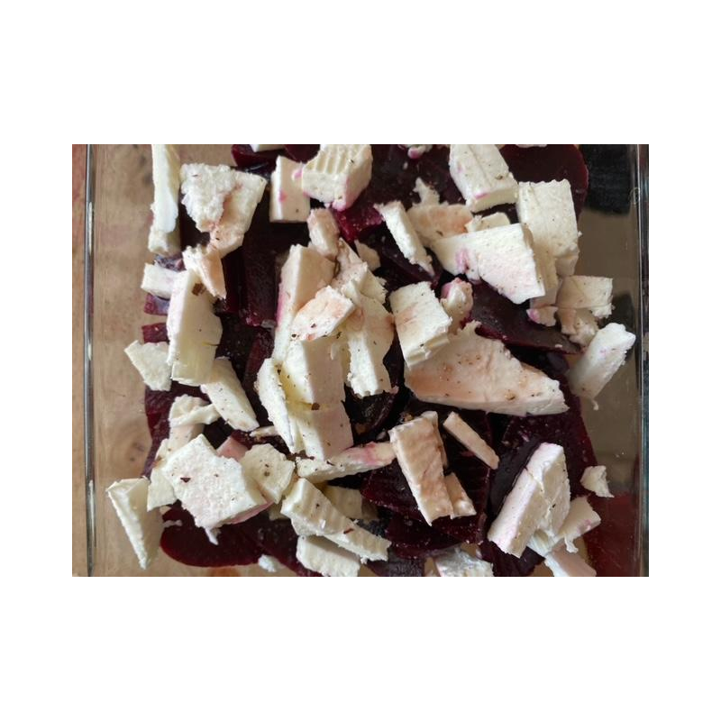 Rote Bete Lasagne mit Feta und Honig